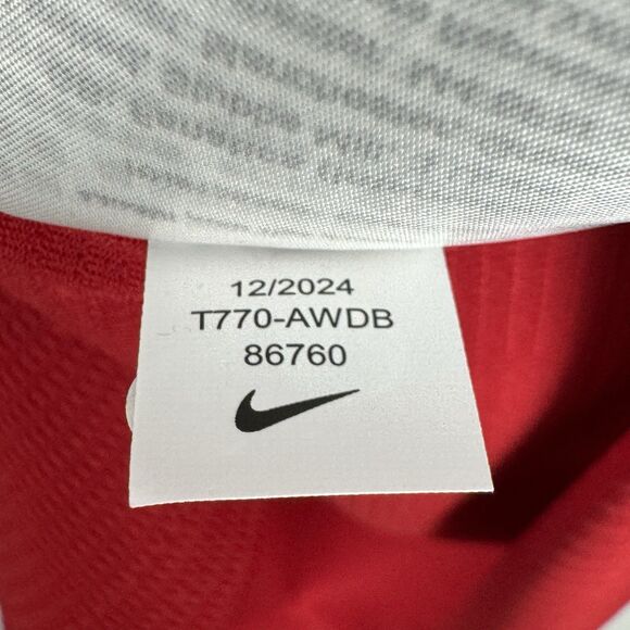 Nike Atlanta Braves Jersey Red Blank Size Small T770-AWDB 2024 New Dri-Fit - Picture 7 of 9